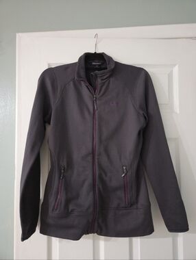 Marmot Women's Charcoal Jacket with Purple Trim